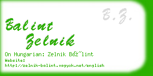 balint zelnik business card